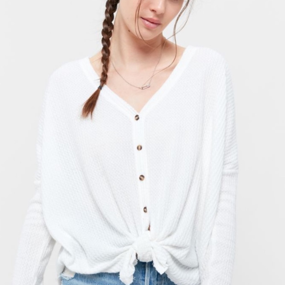 urban outfitters button up cozy shirt